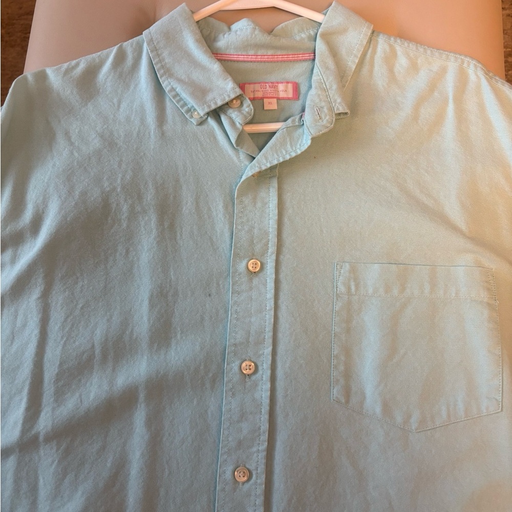 Old Navy Men's Soft Blue Casual Shirt